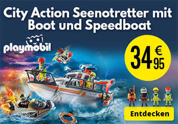 City Action Seenotretter mit Boot und Speedboat Playmobil - TG2420